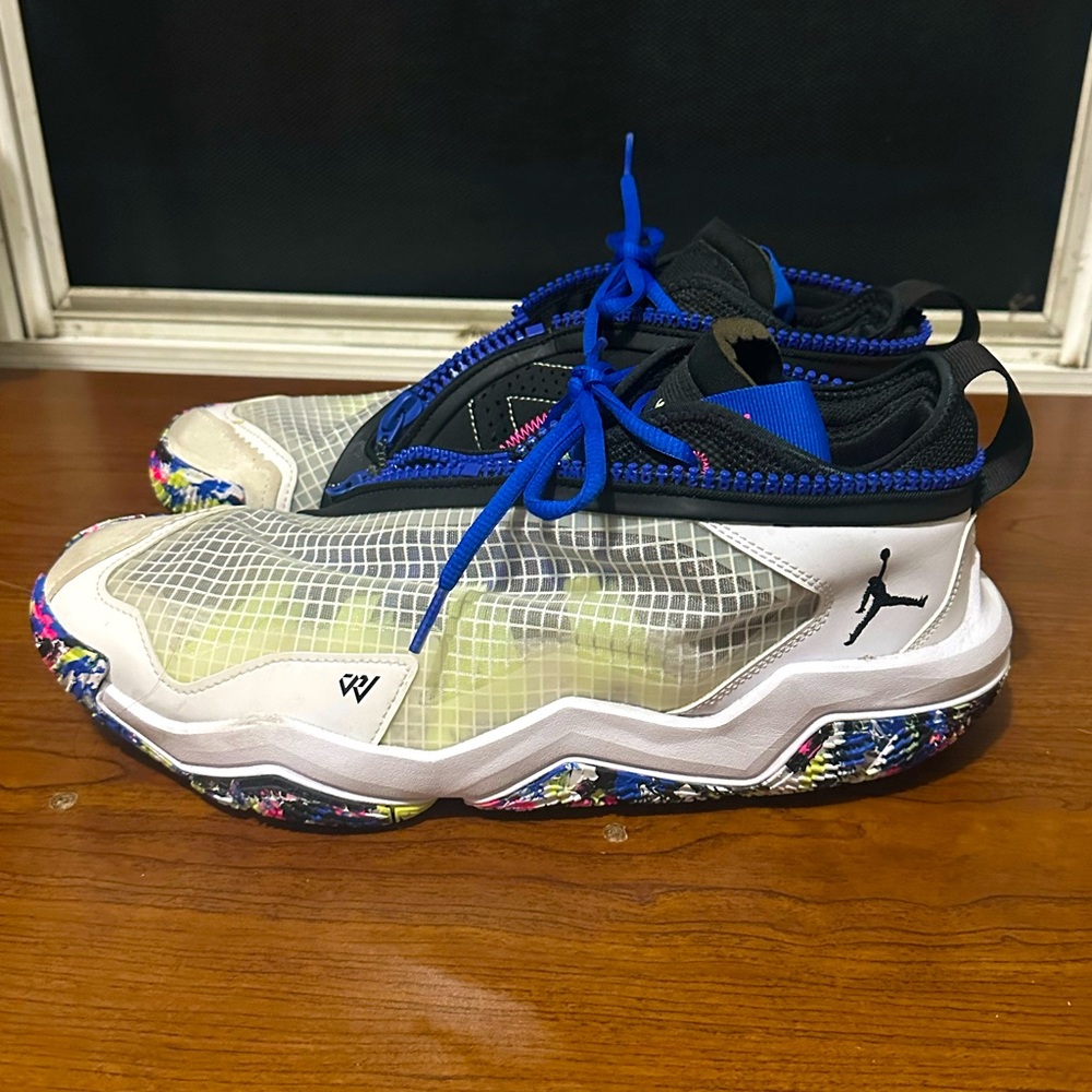 Jordan Why Not Zer0.6 White Multicolor Athletic Sneakers DO7189 101 Size 11.5 - Picture 5 of 10
